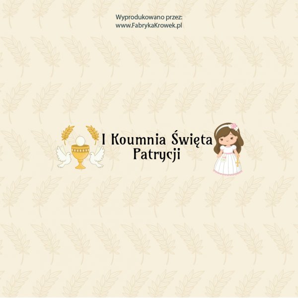 Krówki na I Komunia Święta - własny projekt - Wzór 181